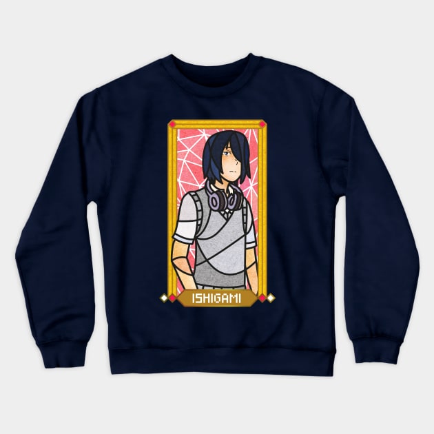 Yu Ishigami Crewneck Sweatshirt by vizcan